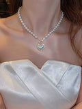 Pearl Heart Necklace