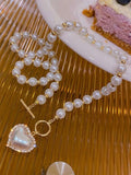 Pearl Heart Necklace