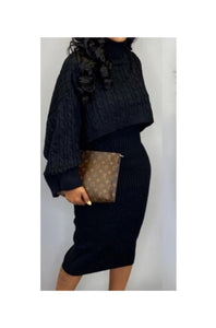 "Sassy" Sweater Dress Set - 2pc