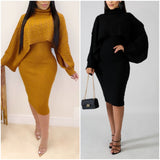 "Sassy" Sweater Dress Set - 2pc