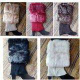 Stunning Faux fur leg warmers available in 5 colors