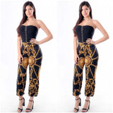 "Golden Goddess" 1-pc Print Tube Jumpsuit