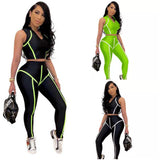 "Work it Out" 2-pc Fitness Top & Leggings Set